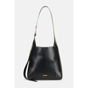 Cult Gaia Simona Mini Shoulder Bag Black Leather Structured Modern Sculptural